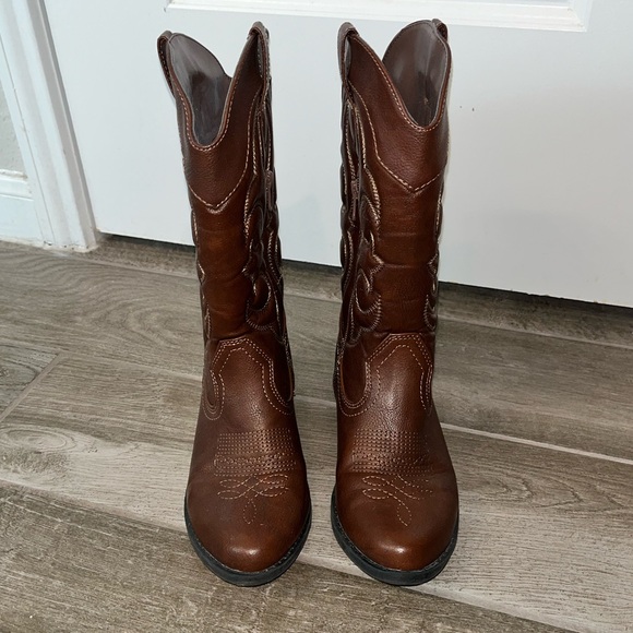 Cat & Jack Cowgirl Boots Size 4 Western Boots - Picture 3 of 12